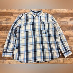 Ecko Unlimited Plaid Long Sleeve Button Down Shirt, Men's Size 3XL, Pockets
